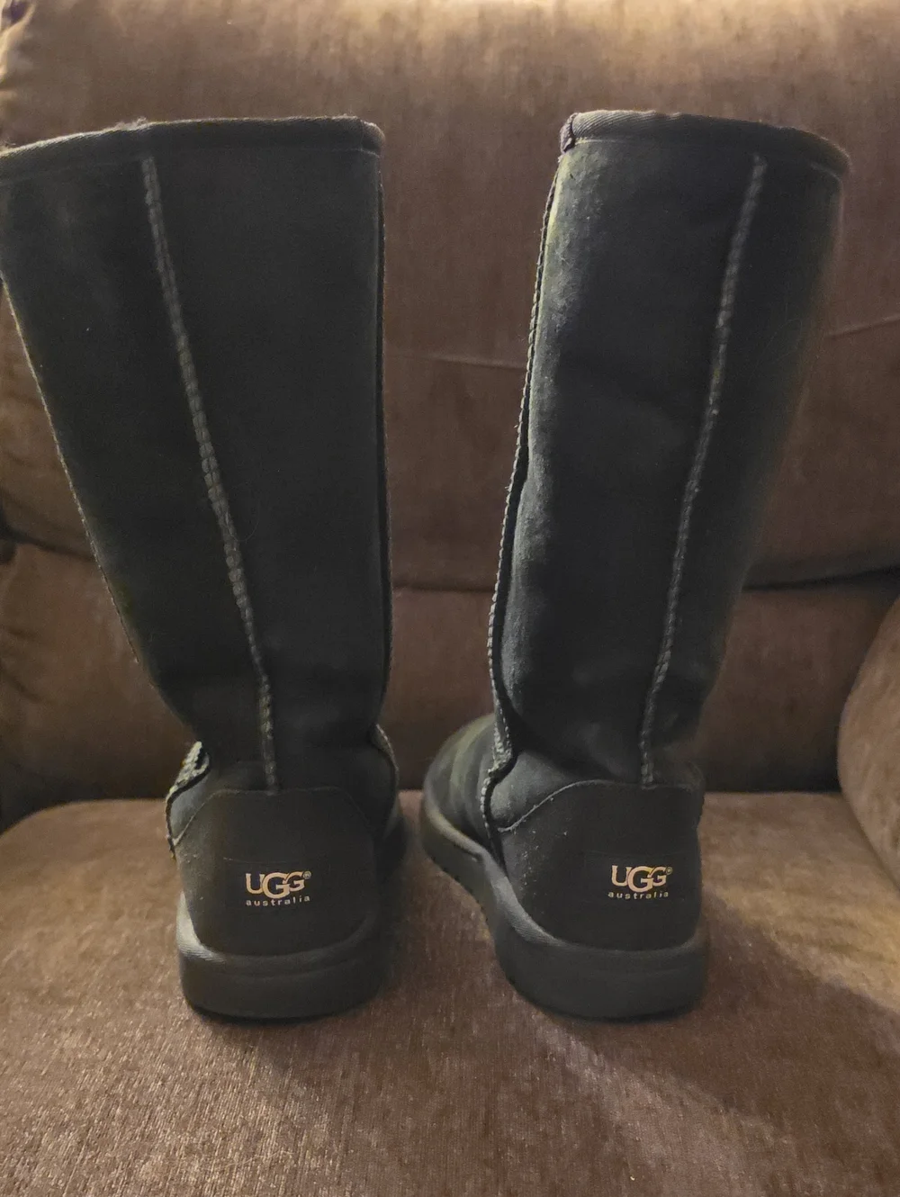 UGG Women's Tall Black Suede Winter Boots